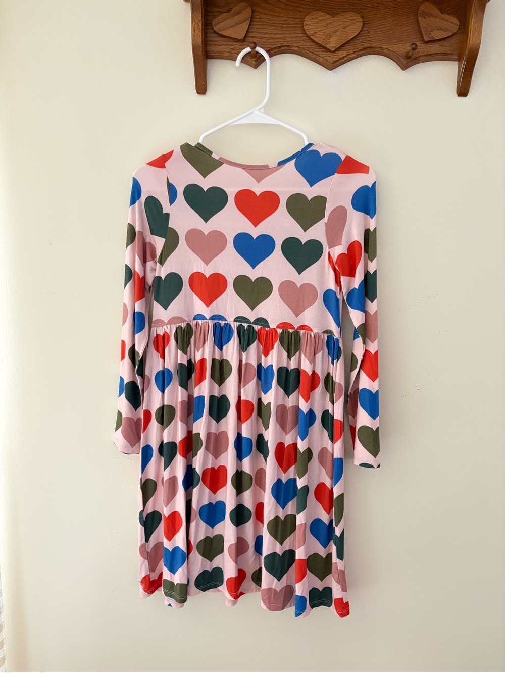 NWT Pink Chicken Hearts Steph Bamboo Dress Size 12 - Picture 4 of 4